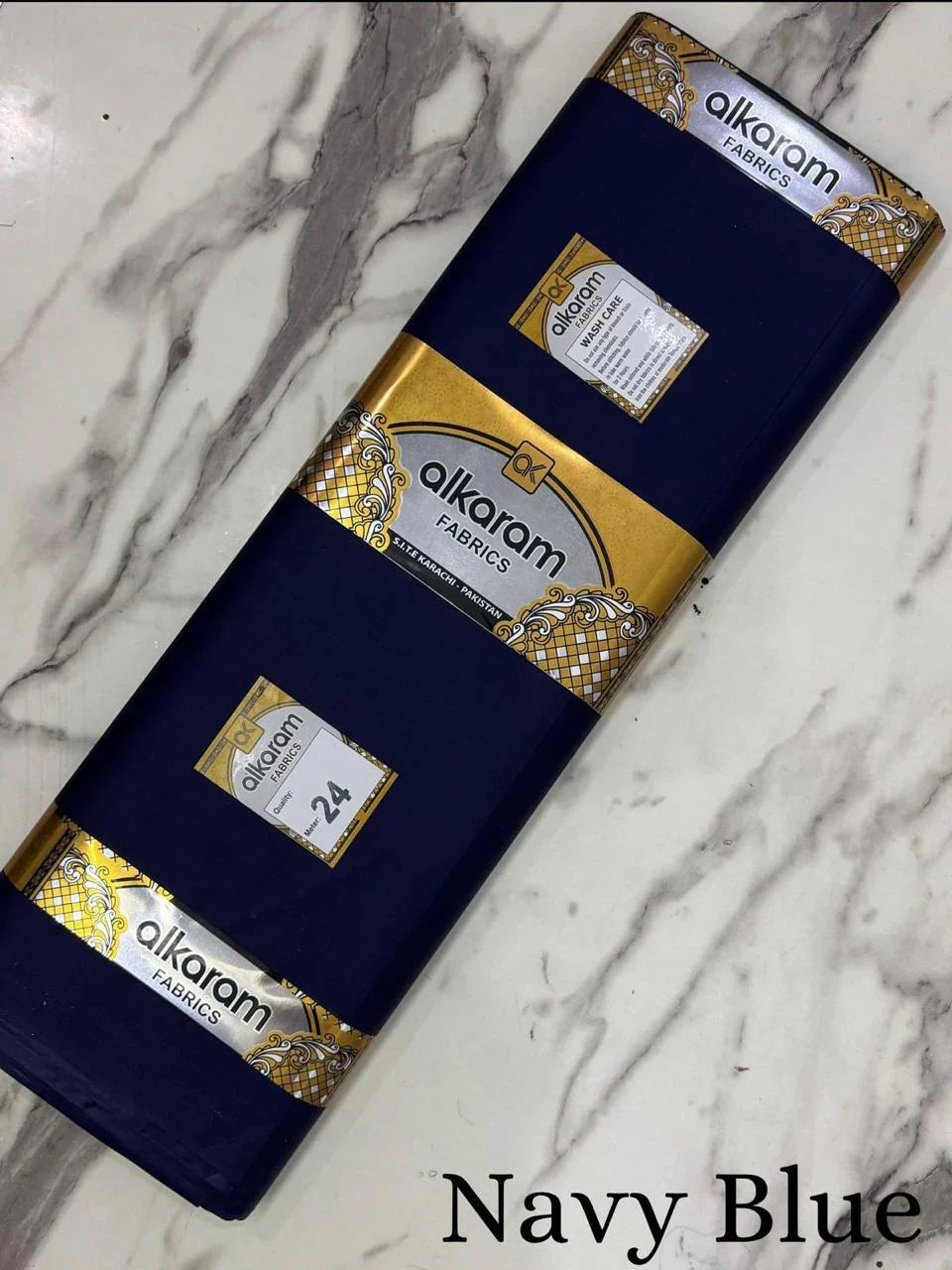 Navy Blue Al Karam Cotton