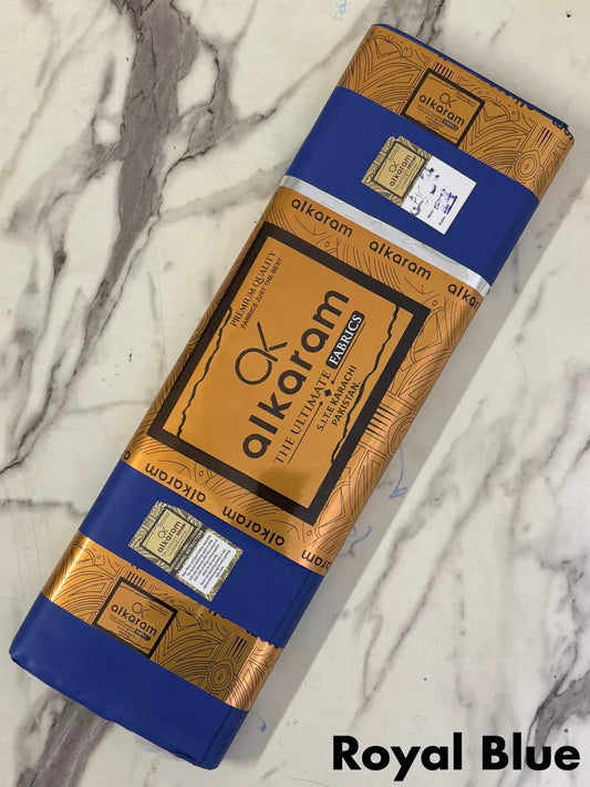Royal Blue Al Karam Cotton