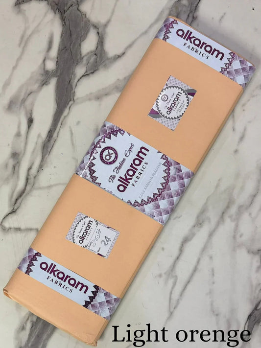 Light Orange Special Al Karam Cotton